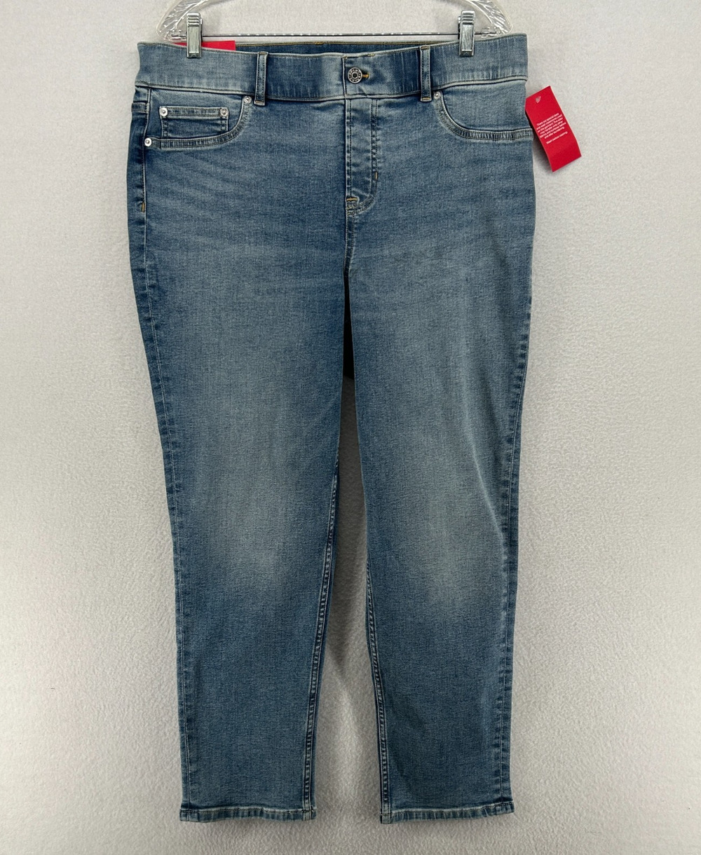 SPANX Jeans XL Petite SPANXshape EveryWear Ankle Skinny Stretch Denim Blue NEW